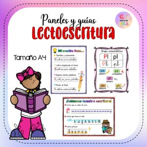 Paneles y guía de Lectoescritura