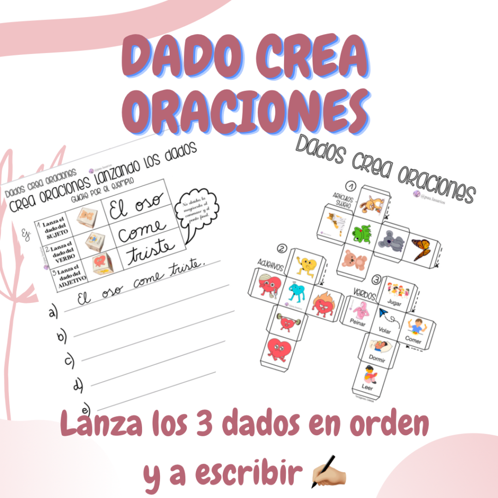 Dado para crear frases y oraciones
