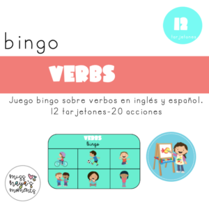 verbs bingo