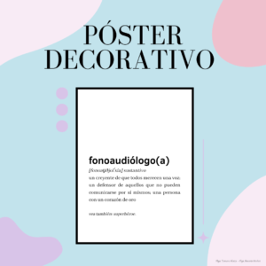 Póster: Definición de fonoaudiólogo(a)