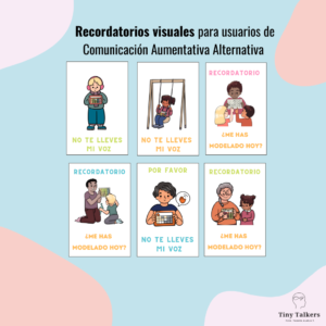 Visuales para el uso de Comunicación Aumentativa Alternativa