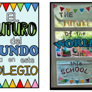 Decoración mural o puerta: El futuro del mundo está en esta sala.