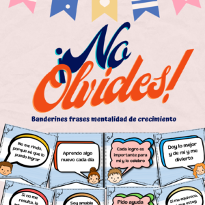 Banderines mentalidad de crecimiento