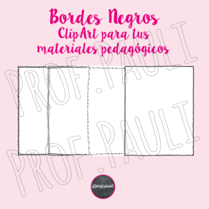✏️ClipArt Bordes Negros✏️