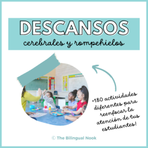 🧠 182 TARJETAS DE DESCANSOS CEREBRALES Y ROMPEHIELO (Español)