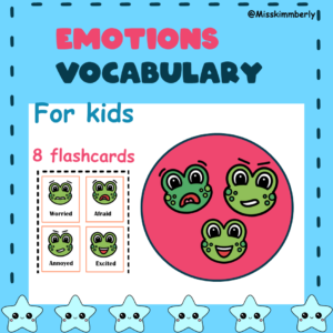 Emotions, flashcards.