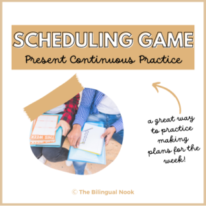 🗓 Scheduling Game to Practice Present Continuous