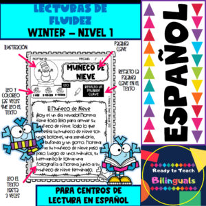 Lecturas de fluidez - palabras claves- 20 textos - EL INVIERNO