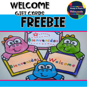Welcome/Bienvenidos Gift Cards for the First Day of School - Freebie