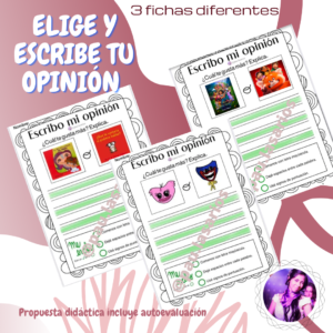 Elige y escribe una opinión