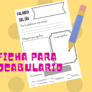 Ficha de vocabulario