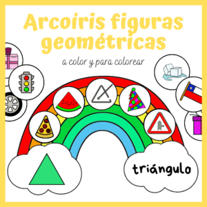Arcoíris figuras geométricas