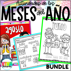 Actividades de los Meses del Año | Months of the Year Activities in Spanish