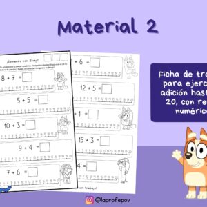 SUMANDO CON BLUEY FICHA DE TRABAJO