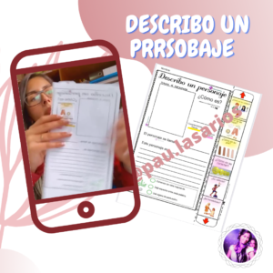 Describo personajes (cinta deslizable)