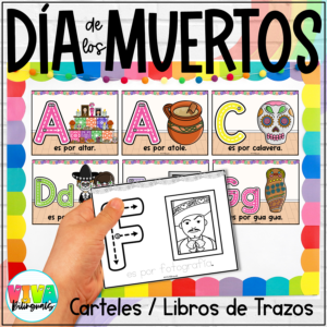 Día de los muertos | Day of the Dead Alphabet Posters and Books in Spanish