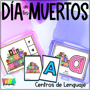 Día de los muertos Abecedario | Day of the Dead Literacy Centers in Spanish