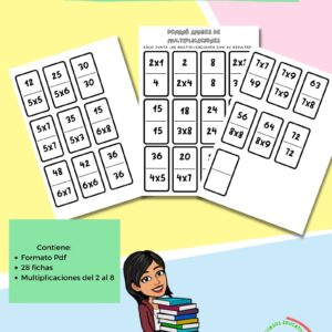 Fichas de dominó Multiplicaciones