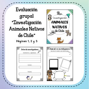 Investigación Animales Nativos PACK a color/blanco y negro
