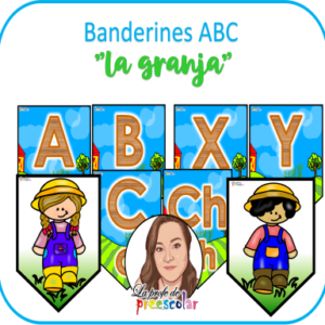 BANDERINES ABECEDARIO DE LA GRANJA