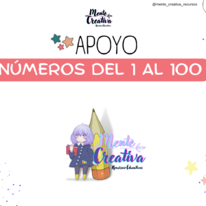 Apoyo visual de Los números del 1 al 100