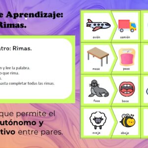 Centro de aprendizaje: Rimas.