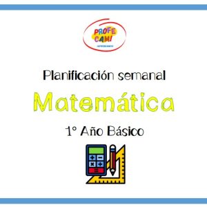🟦 Planificación anual "Matemática 1° Año Básico"