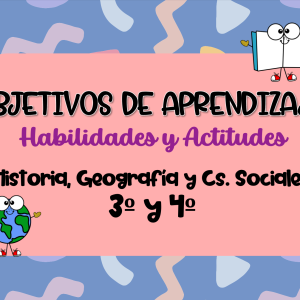 Objetivos de aprendizaje Historia (ORGANIZADOS) 3º y 4º BÁSICO