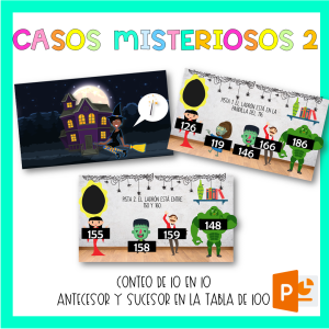 Casos misteriosos: conteo sobre 100