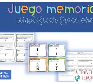 Simplificar Fracciones Juego Memoria