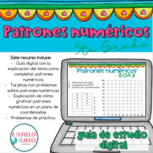 Patrones Numéricos Guía de estudio digital