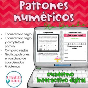 Patrones numéricos cuaderno interactivo digital