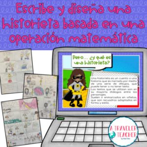 Diseña y escribe una historieta basada en una operación matemática