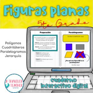 Figuras planas cuaderno interactivo digital