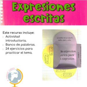Expresiones escritas cuaderno interactivo