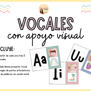 Vocales con apoyo visual