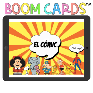 El cómic, el cuento y el poema/ BOOM CARDS™