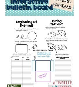 Interactive Bulletin Board Decimal Numbers Introductory Activity