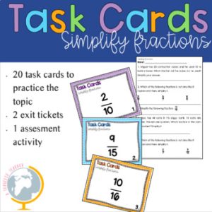 Simplify Fractions Task Cards