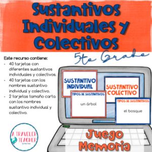 Los Sustantivos Individuales y Colectivos Juego Memoria (Nouns)