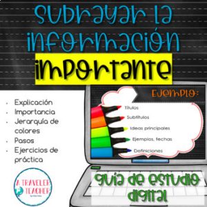 Guía para aprender a subrayar la información importante