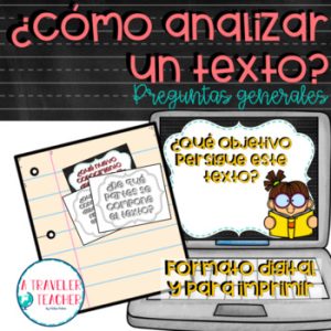 ¿Cómo analizar un texto? Preguntas generales