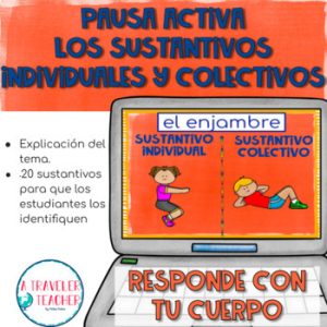 Identificar sustantivos individuales y colectivos: responde con tu cuerpo