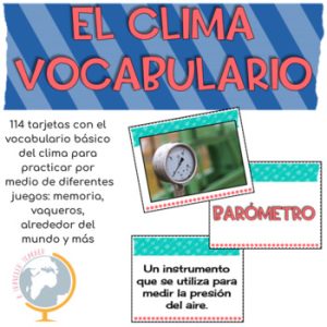 El clima juegos para practicar el vocabulario