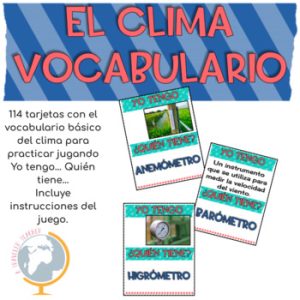 El clima juego Yo tengo... Quién tiene...