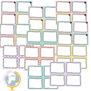 Task Cards Formats Pastel Set