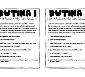 Rutinas para revisar proyecto de escritura narrativa