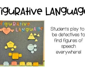 Figurative language interactive bulletin board