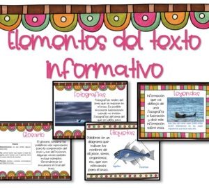 Elementos del texto informativo