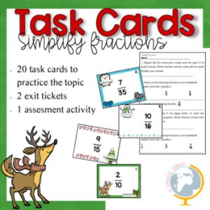 Simplify Fractions Task Cards